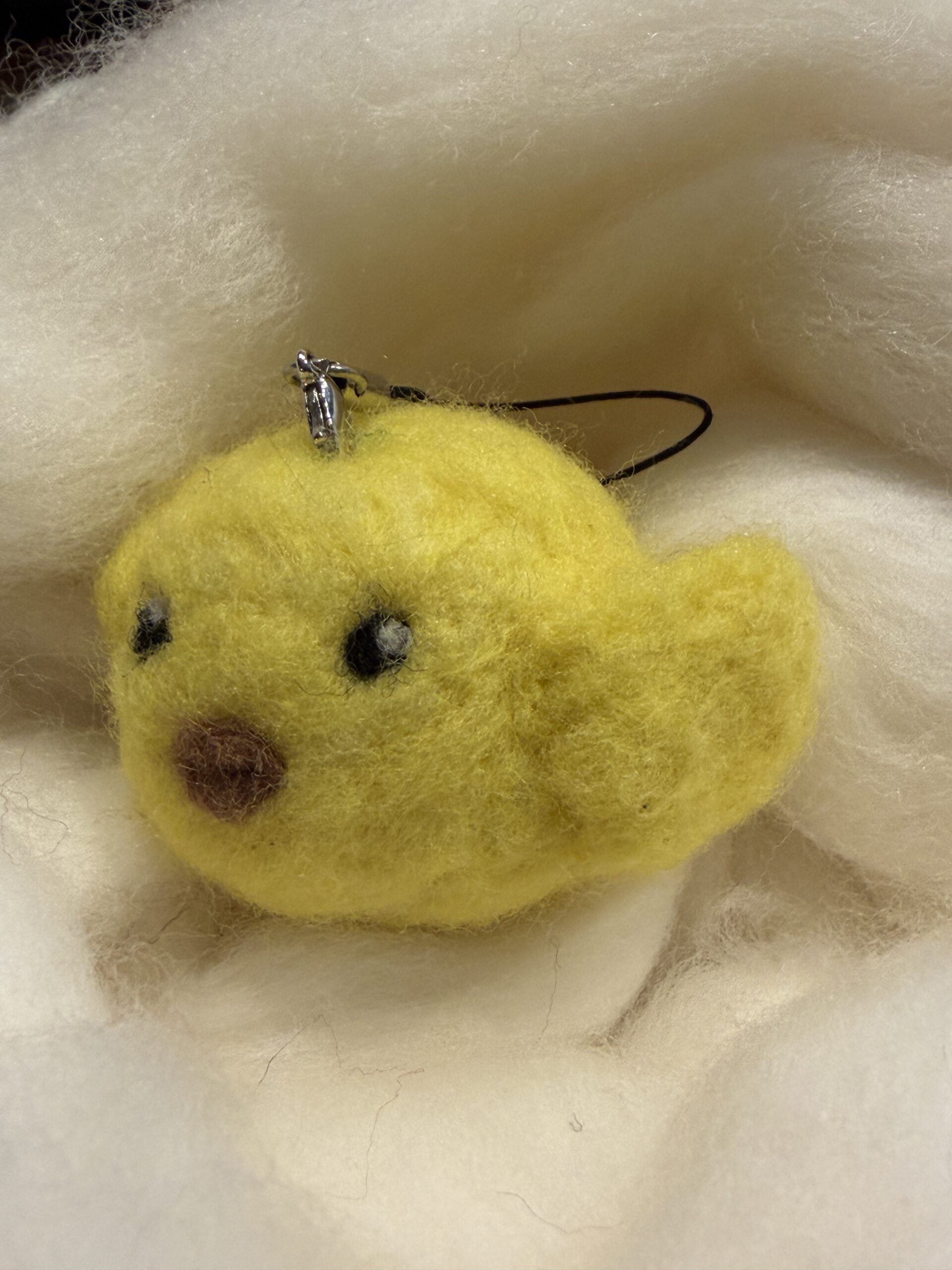 Yellow Bird Felt Charm